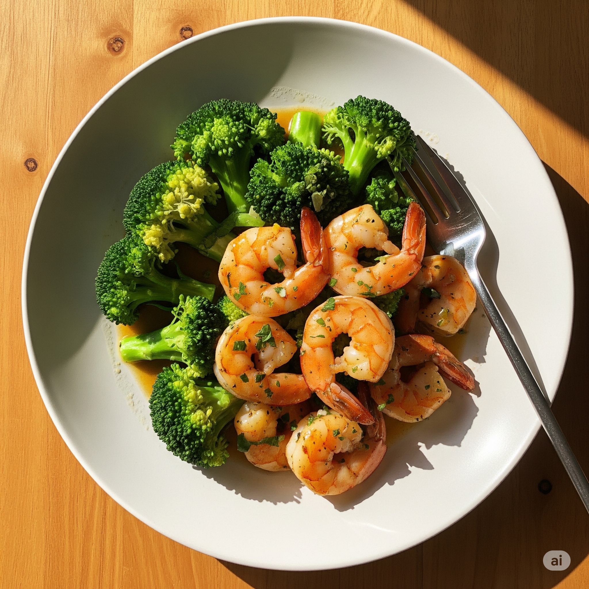 Healthy Garlic Butter Shrimp and Broccoli