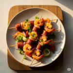 Sausage and Shrimp Skewers